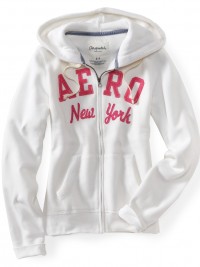 Dámská mikina Aero New York na zip - Bílá